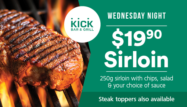 Wednesday Night Sirloin & Steak Topper Special